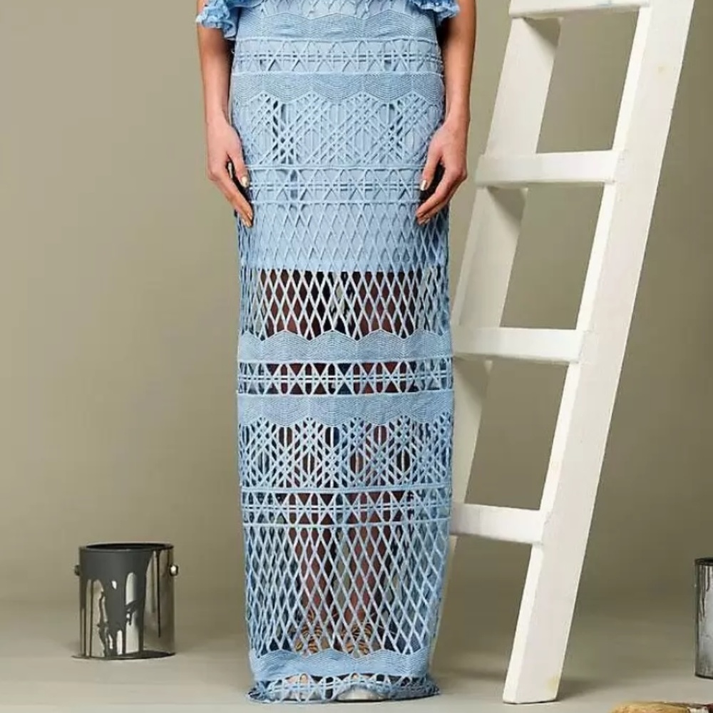 NWOT ⚜️Haute Couture Assali Lace Full-length Skirt